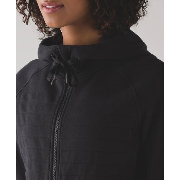(6) $128 Lululemon Lululemon Fleece Be True Hoodie Black - Picture 3 of 8